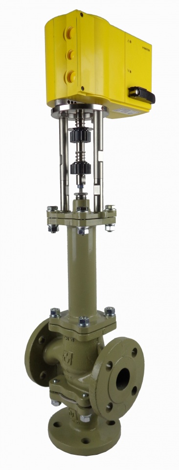 VALVOLE DI REGOLAZIONE SBS/10 GHISA SFEROIDALE 500 2/3 VIE ATTUATORE ELETTRICO